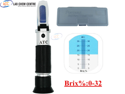 Brix 0-32% Handheld Refractometer Sugar Brix Auto Refractometer with ATC For Juice Fruit Sweetness